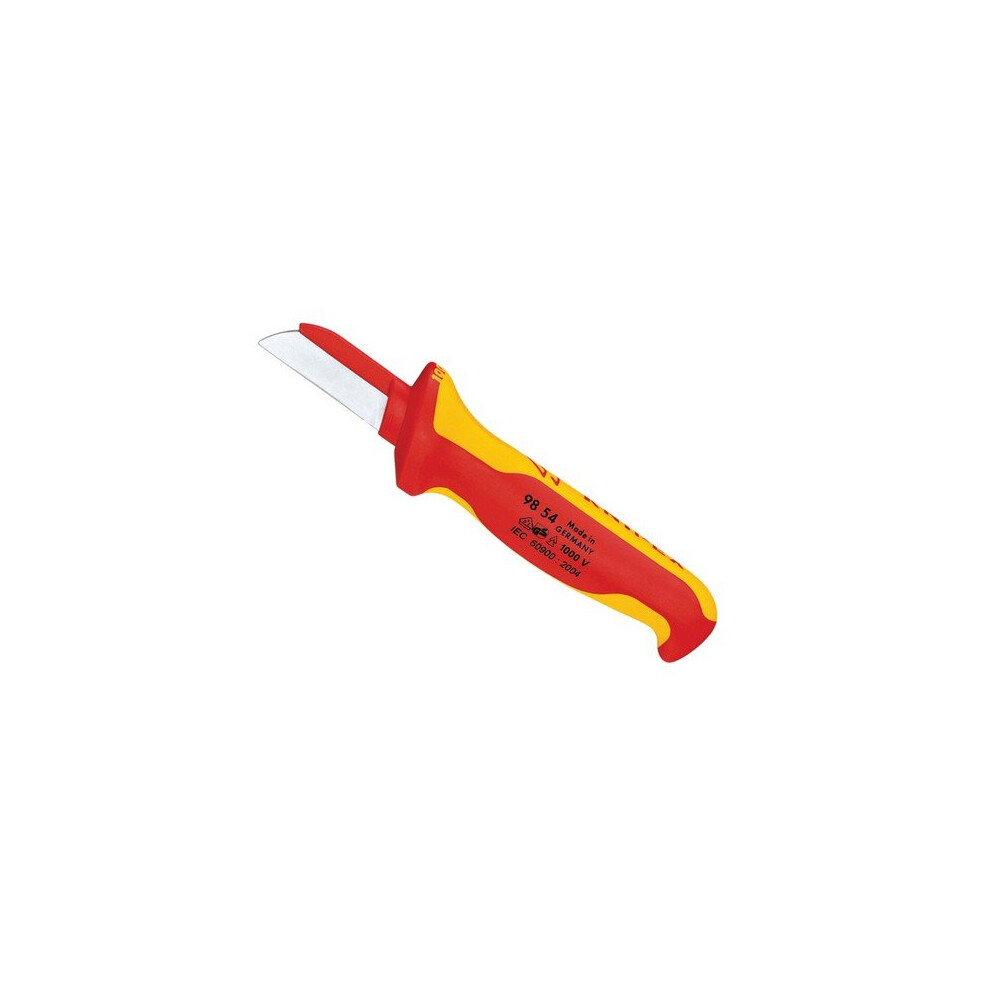 Knipex 98 54 98 54 VDE Cable Knife (Back Of Blade Insulated)