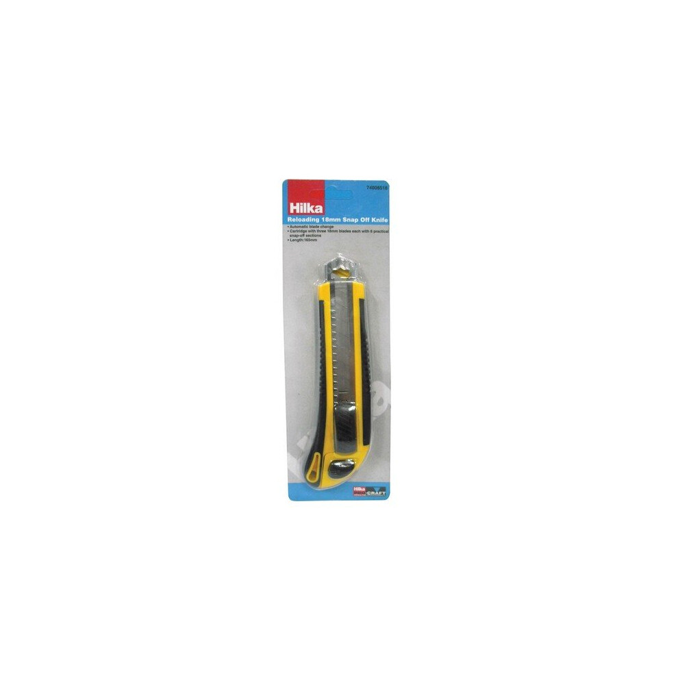 Hilka 74008518 Snap Off Utility Knife 18mm