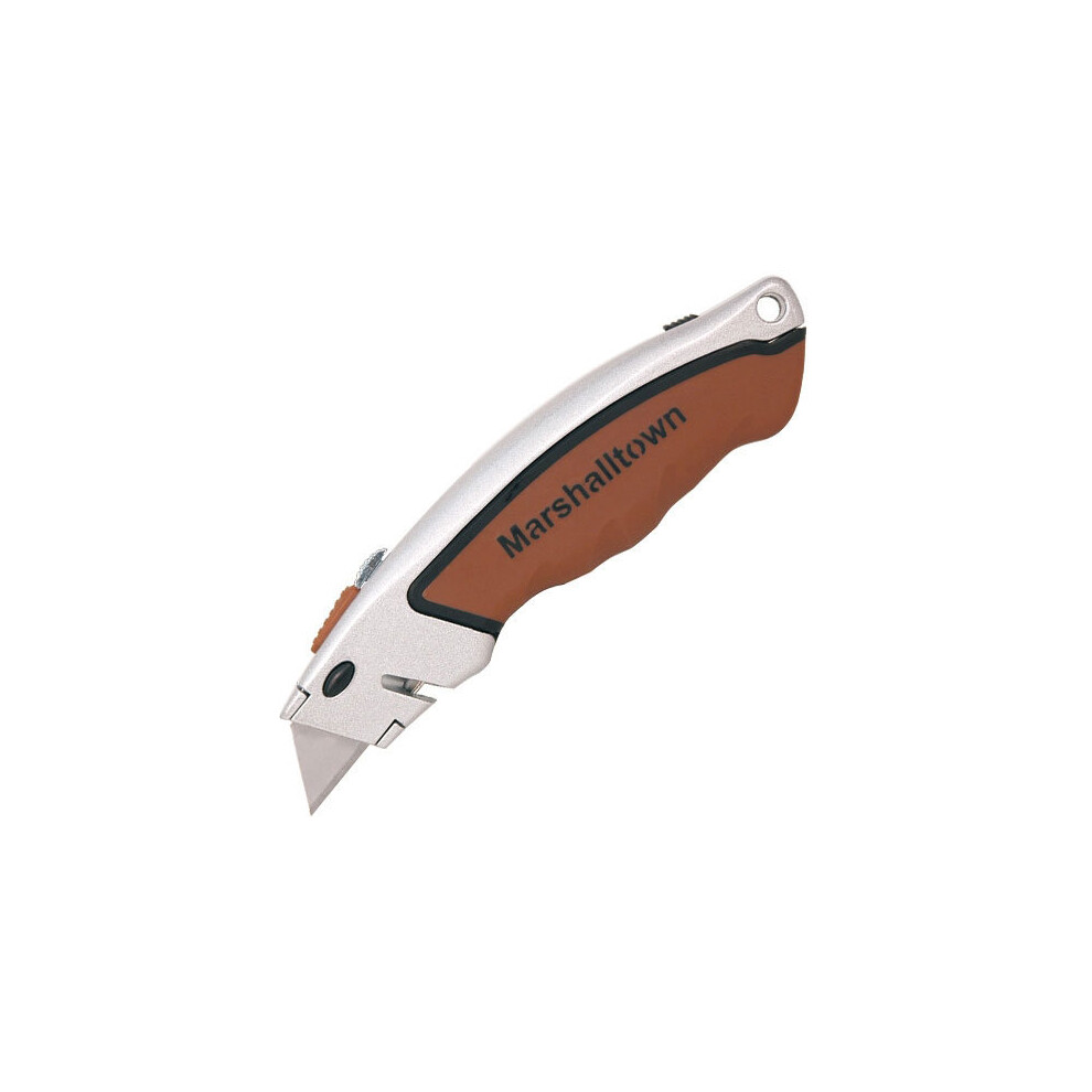 Marshalltown M9059 Utility Soft Grip Knife Retractable With Push Button Blade Release