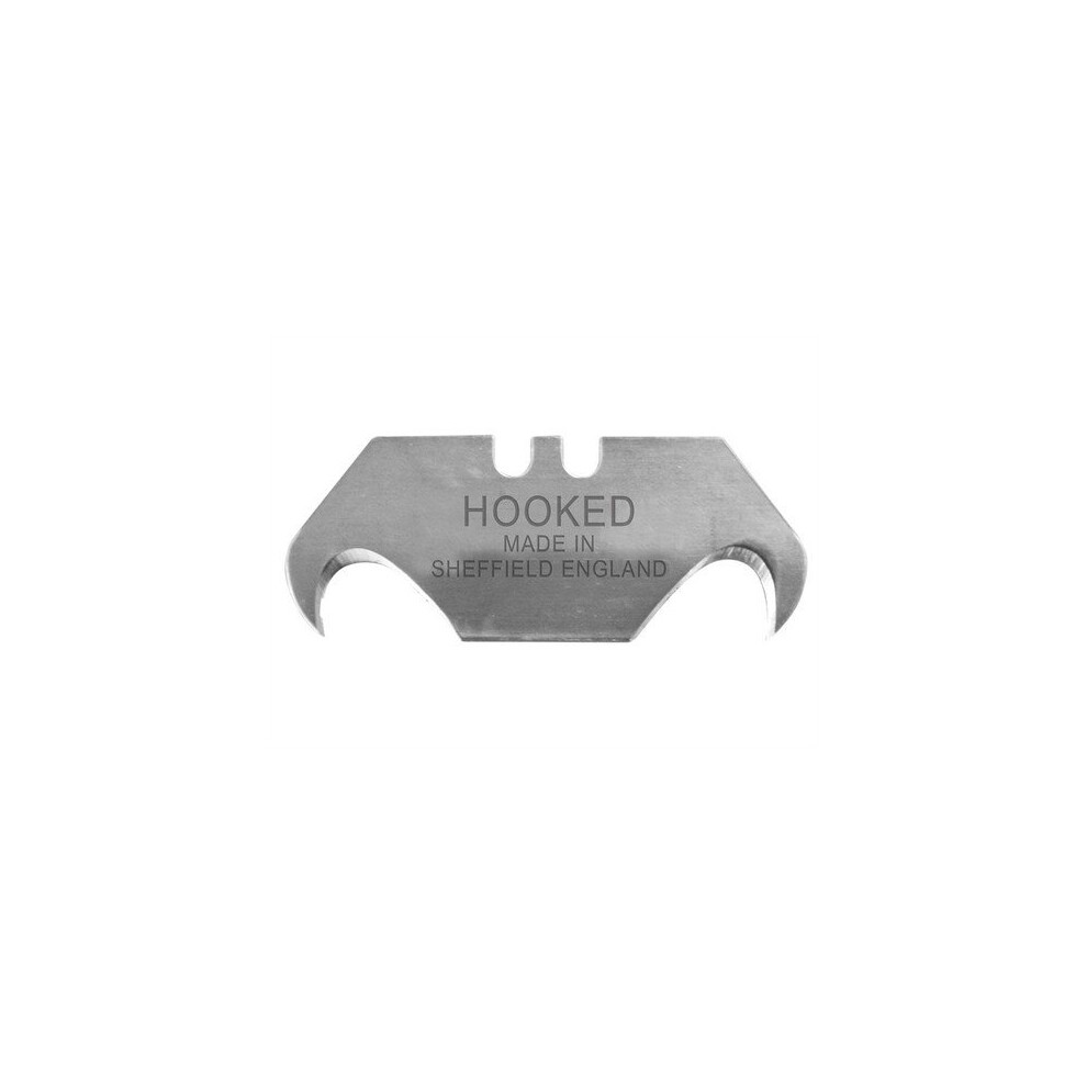 Faithfull FAITKB10UKH Heavy-Duty Hooked Trimming Knife Blades (Pack of 10)