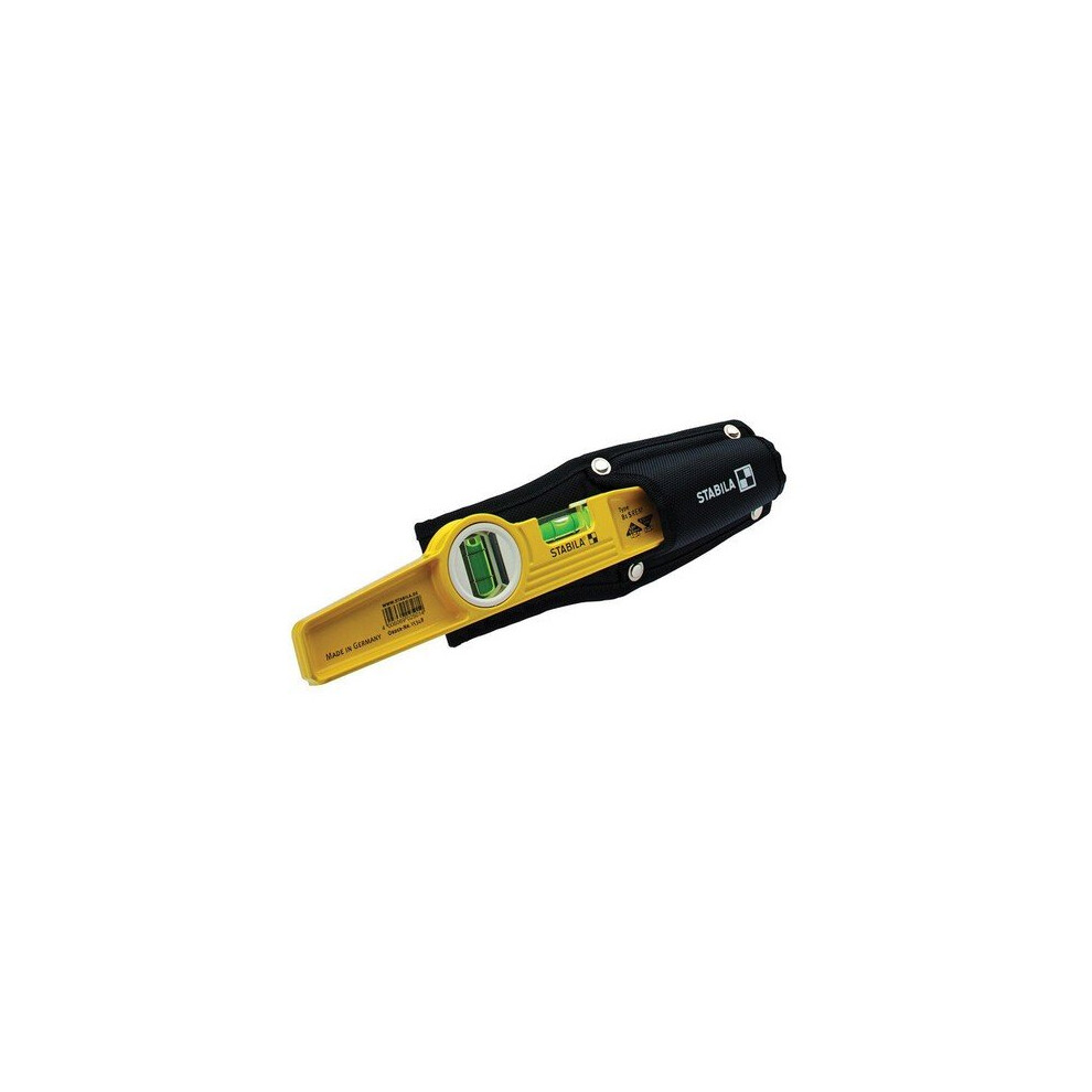 Stabila STB81S-25 Spirit Level Cast Aluminium 2 Vial 10" 25cm With Holster
