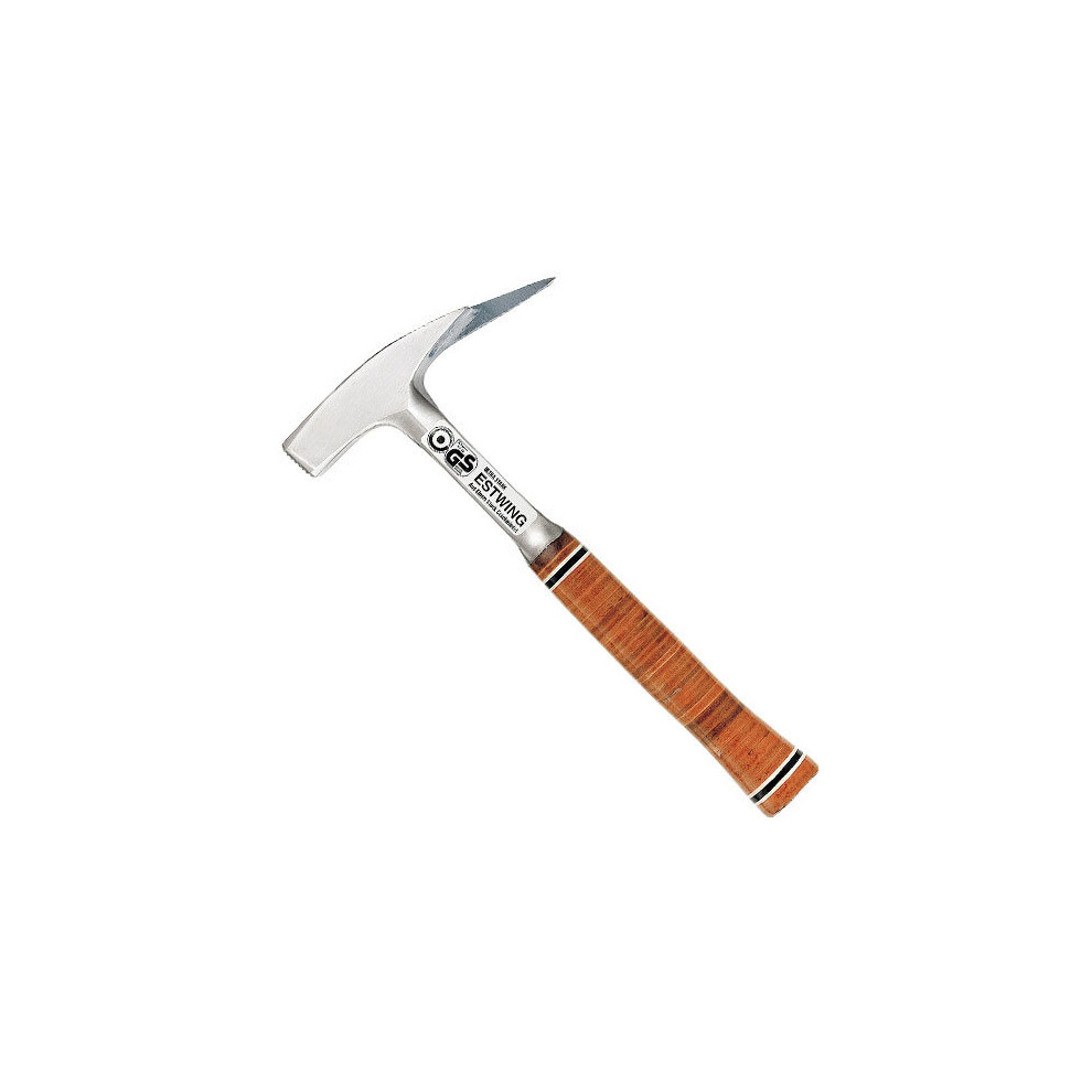 Estwing E239MM 21oz Roofers Pick Hammer Milled Face Leather Grip Length 330mm
