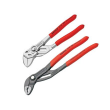 Conjunto de alicates - Knipex - Alicate de chave 180mm e Cobra 250mm - Aço - Vermelho - Ferramentas de qualidade