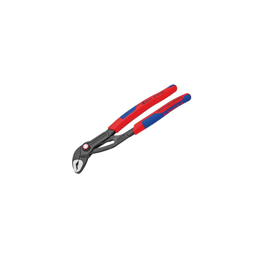 Knipex 87 22 250 SB Cobra Quickset Waterpump Pliers Multi-Component 250mm - 50mm Capacity