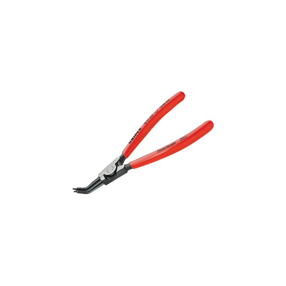 Knipex 46 31 A12 Circlip Pliers External 45° Bent Tip 10-25mm A12