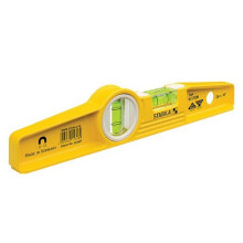 Stabila STB81SREM-25 Nivåvater i støpt aluminium, neodymmagnetisk, 2 væskerør, 10 tommer (25 cm), uten etui