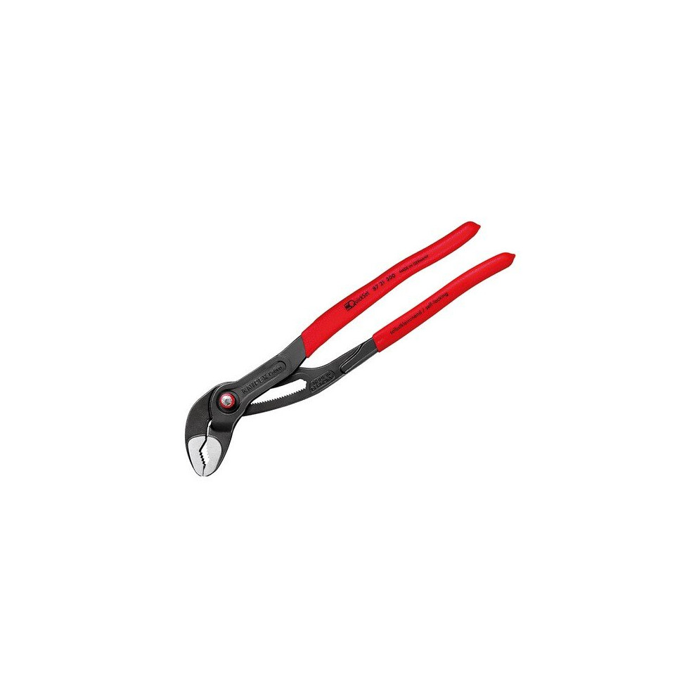 Knipex 87 21 300 SB Cobra Quickset Waterpump Pliers PVC Grips 300mm - 70mm Capacity