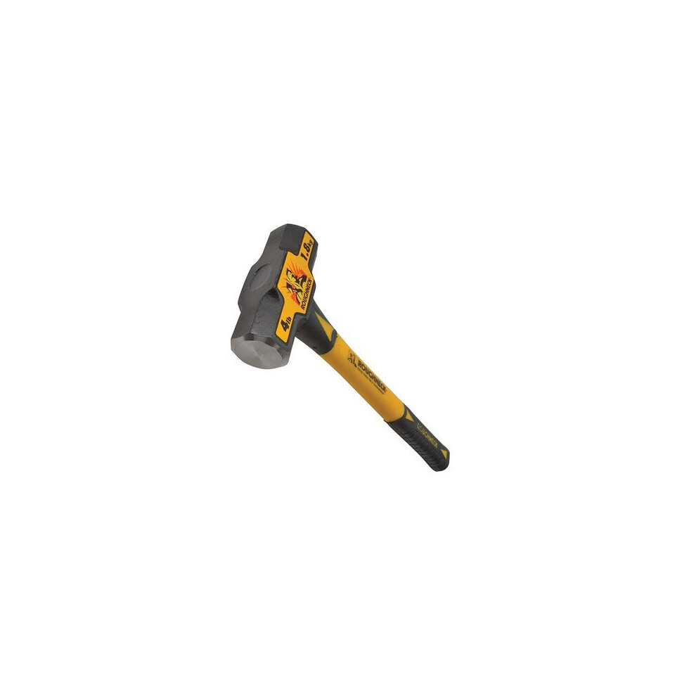 Roughneck 65-624 Sledge Hammer 1.8kg (4lb) 16in Fibreglass Handle-image-OPC-PMTKQD-NEW