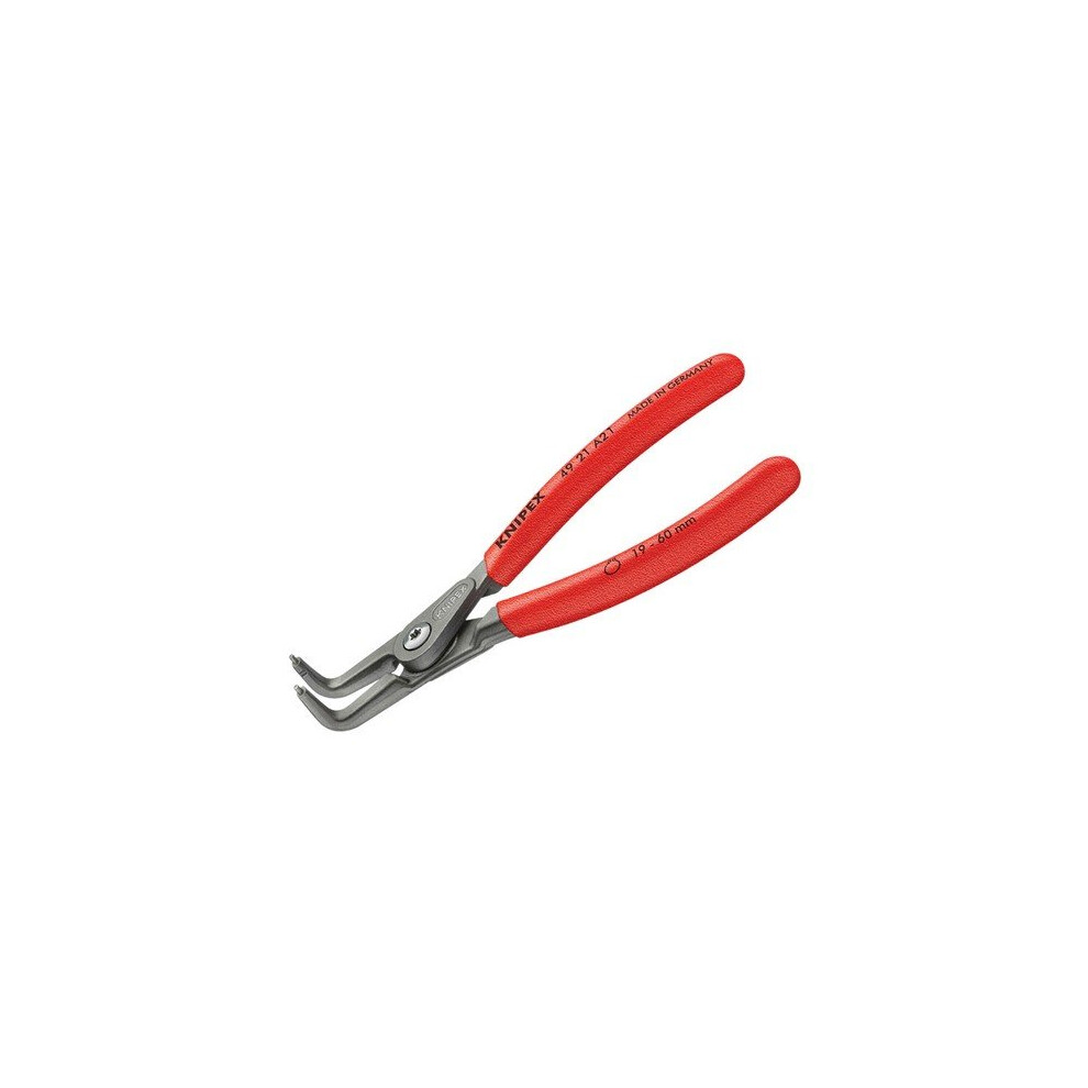 Knipex 49 21 A21 SB Precision Circlip Pliers External 90° Bent Tip 19-60mm A21