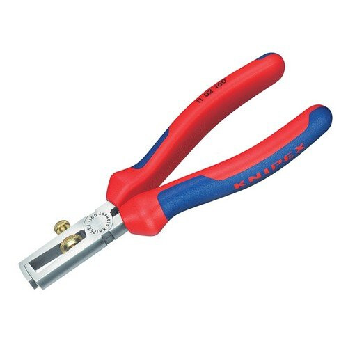 Knipex Knipex 11 02 160 SB End Wire Insulation Stripping Pliers Multi-Component Grip 160mm