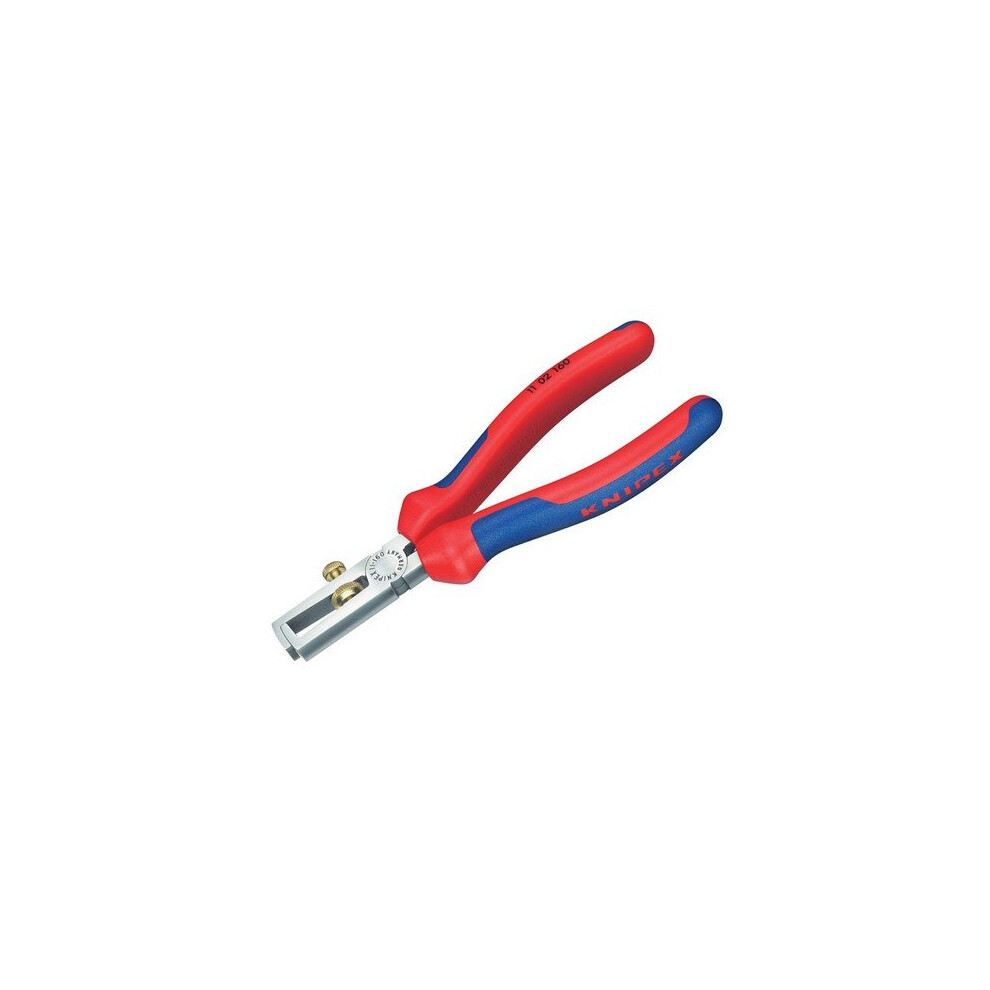 Knipex 11 02 160 SB End Wire Insulation Stripping Pliers Multi-Component Grip 160mm