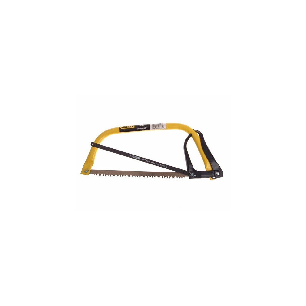 Stanley 1-20-447 Hack Bowsaw 300mm (12in) Plus Extra Hacksaw Blade