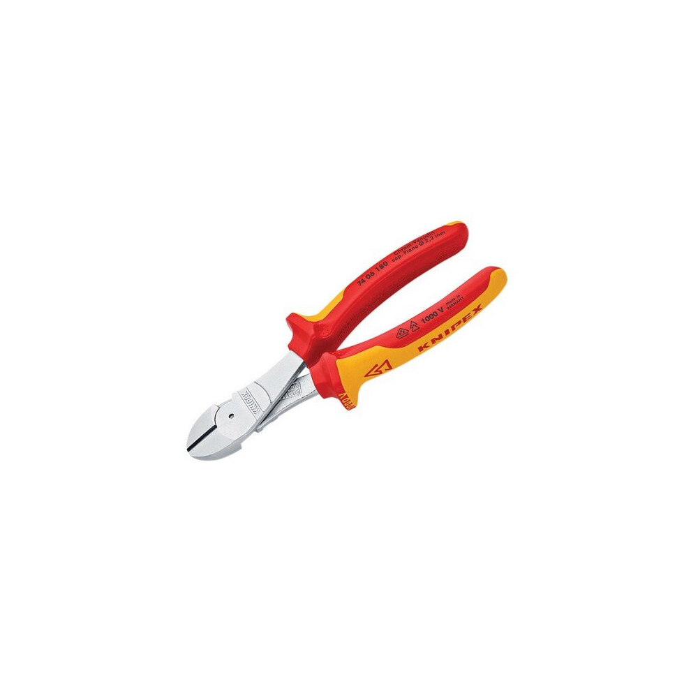 Knipex 74 06 180 SB VDE High Leverage Diagonal Cutters 180mm