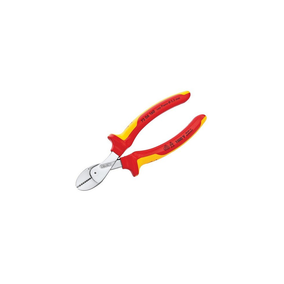 Knipex 73 06 160 SB VDE X-Cut Compact Diagonal Cutters 160mm