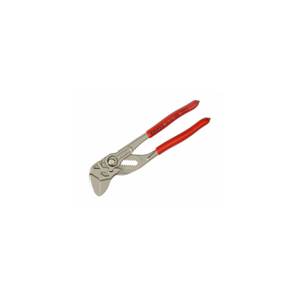 Knipex 86 03 180 SB Plier Wrench PVC Grip 180mm - 35mm Capacity