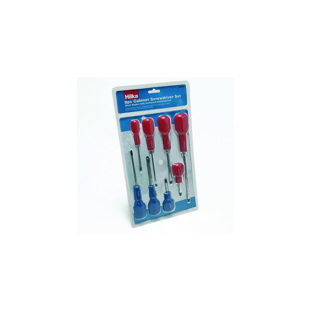 Hilka 32600008 Cabinet Maker Screwdriver Set 8 Piece