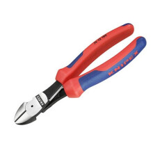 Knipex 74 12 180 SB High Leverage Diagonal Cutters Multi-Component Grip with Spring 180mm (7in)