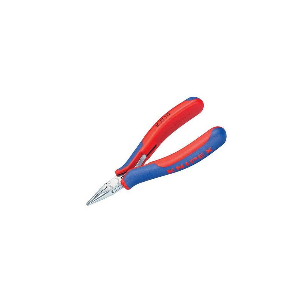 Knipex 35 22 115 SB Electronics Half Round Jaw Pliers Multi-Component Grip 115mm