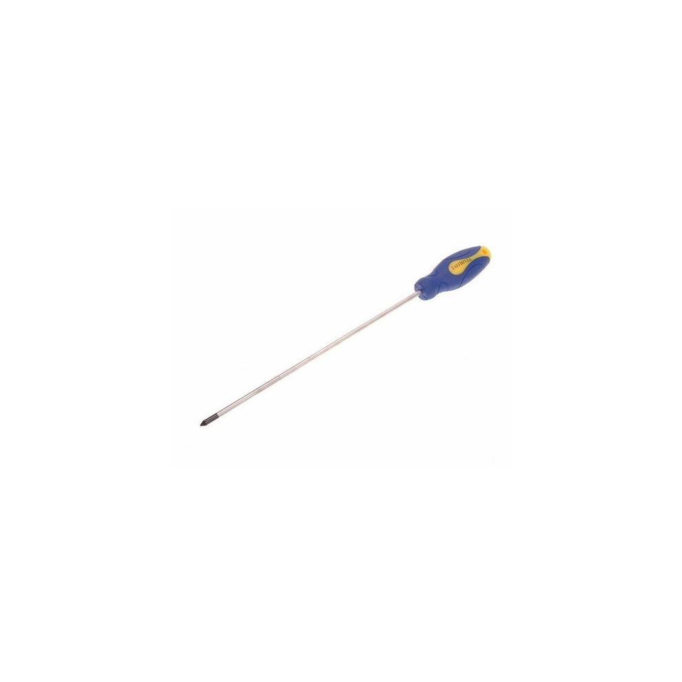 Faithfull FAISDPZ1L Soft-Grip Screwdriver Pozidriv Tip PZ1 x 250mm Long Reach