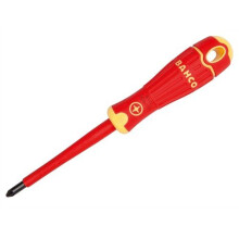 Bahco B142.001.080 BAHCOFIT Insulated Screwdriver Pozidriv Tip PZ1 x 80mm