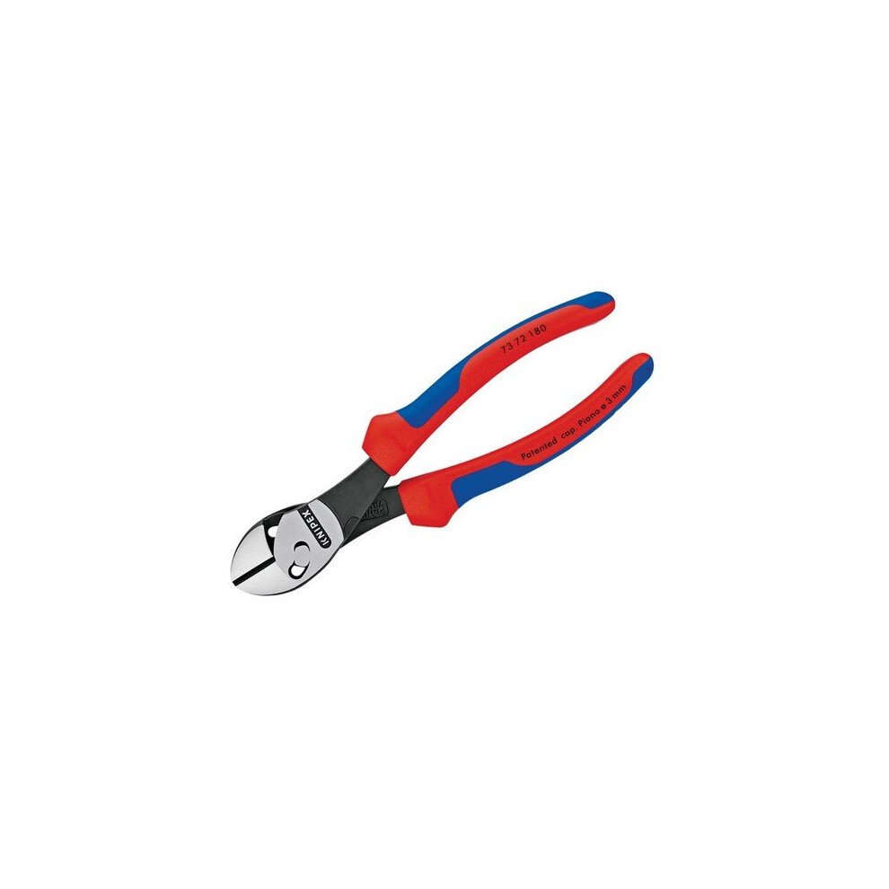 Knipex 73 72 180 Bk Twinforce Side Cutter Multi-Component Grip 180Mm (7In)