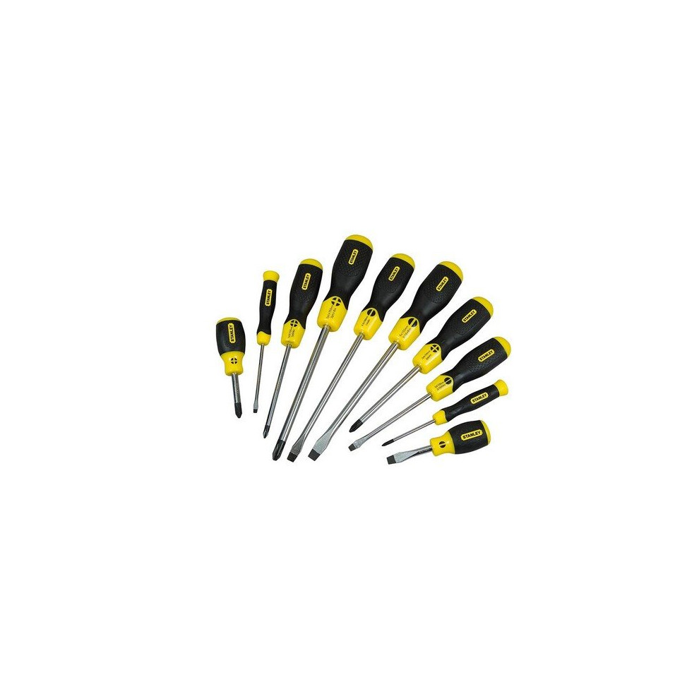 Stanley 5-64-977 Cushion Grip Screwdriver Set Flared / Phillips Set of 10