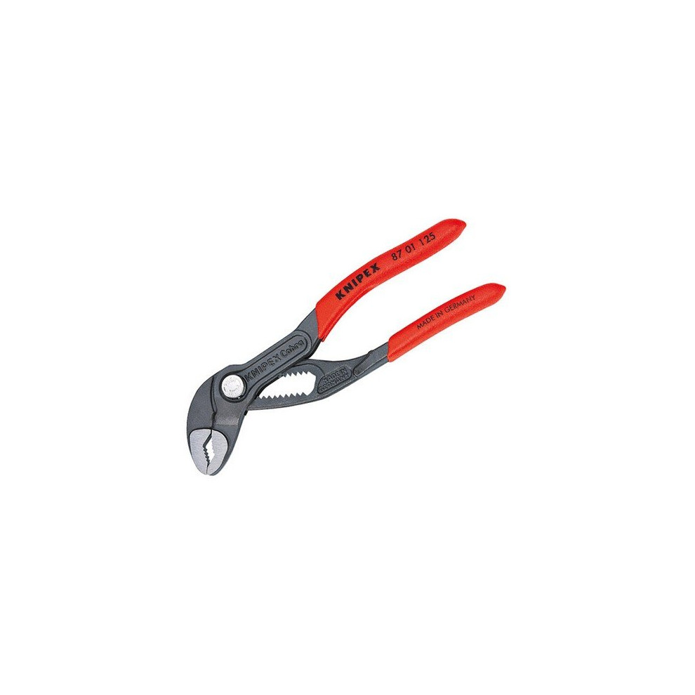 Knipex 87 01 125 SB Cobra Waterpump Pliers PVC Grip 125mm - 27mm Capacity