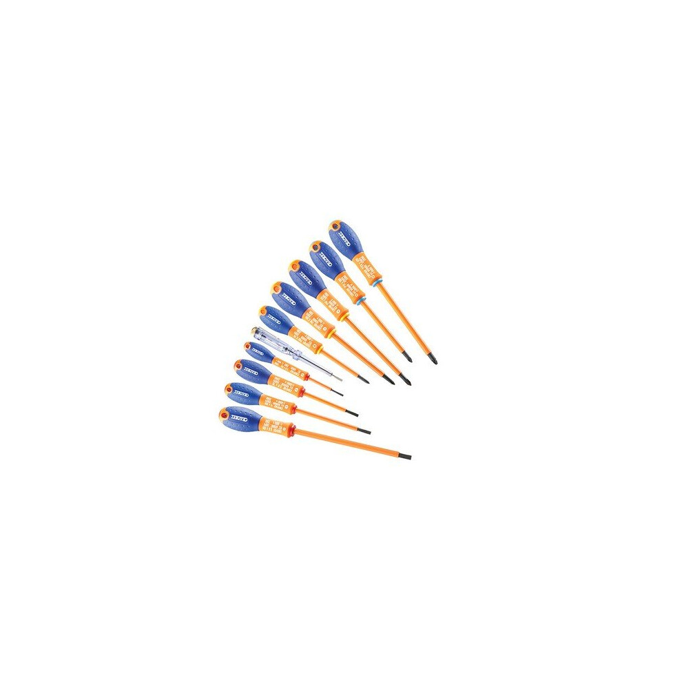 Britool Expert E160912B Screwdriver Set 10 Piece Insulated