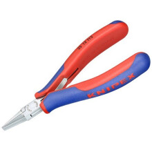 Knipex 35 12 115 SB Electronics Flat Jaw Pliers Multi-Component Grip 115mm