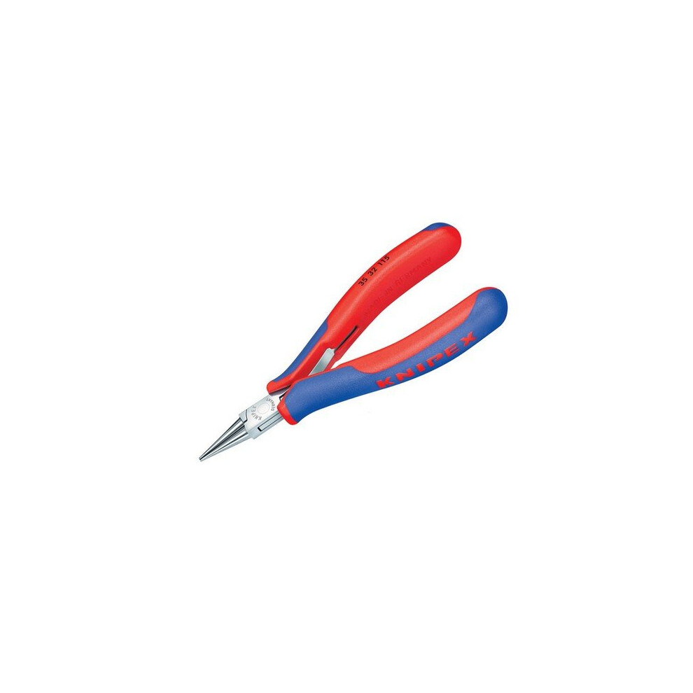 Knipex 35 32 115 SB Electronics Round Jaw Pliers Multi-Component Grip 115mm