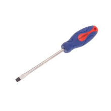 Faithfull FAISDF150 Soft-Grip Screwdriver Slotted Flared Tip 8mm x 150mm