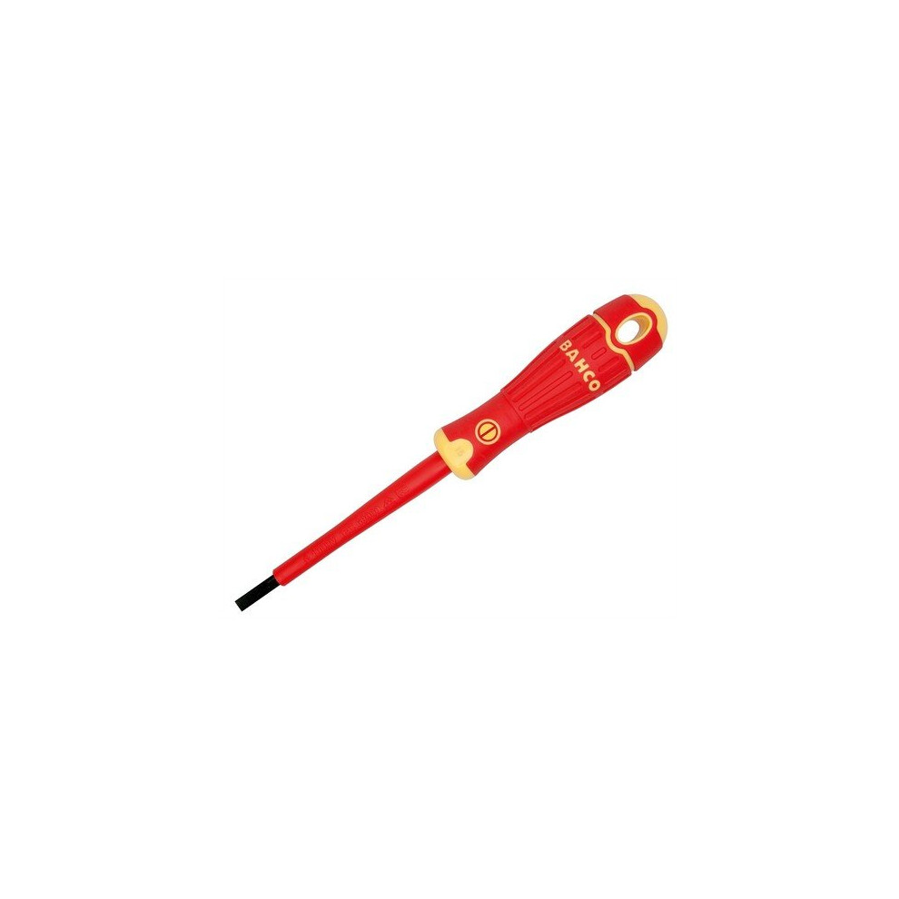 Bahco B196.055.125 BAHCOFIT Insulated Screwdriver Slotted Tip 5.5 x 1.0 x 125mm