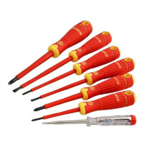 Bahco B220.027 BAHCOFIT Insulated Screwdriver Set of 7 Slotted / Phillips