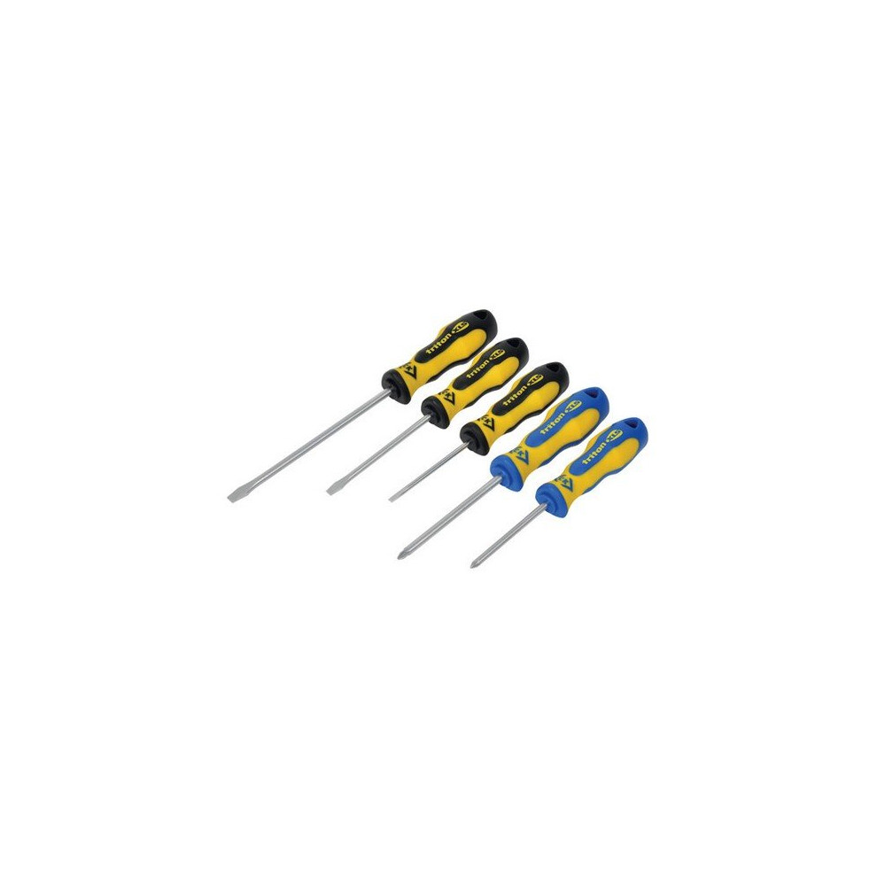 CK T4727 Triton XLS Screwdriver 5 Piece Set Slotted flared Parallel Pozi