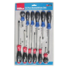 Hilka 32700012 Screwdriver Set Soft Grip 12 Piece