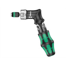 Wera 5051030001 KK Pistol RA High Torque Ratchet Screwdriver & 6 Bits