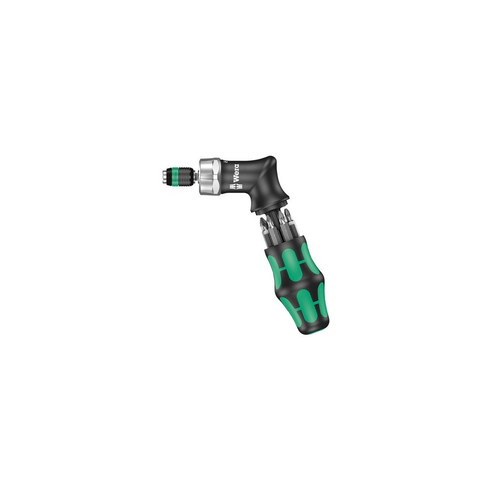 Wera 5051030001 KK Pistol RA High Torque Ratchet Screwdriver & 6 Bits