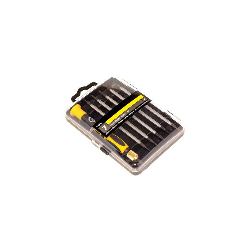 CK T4896 Precision Mulit Blade Screwdriver Set Of 7 Slotted Phillips Torx