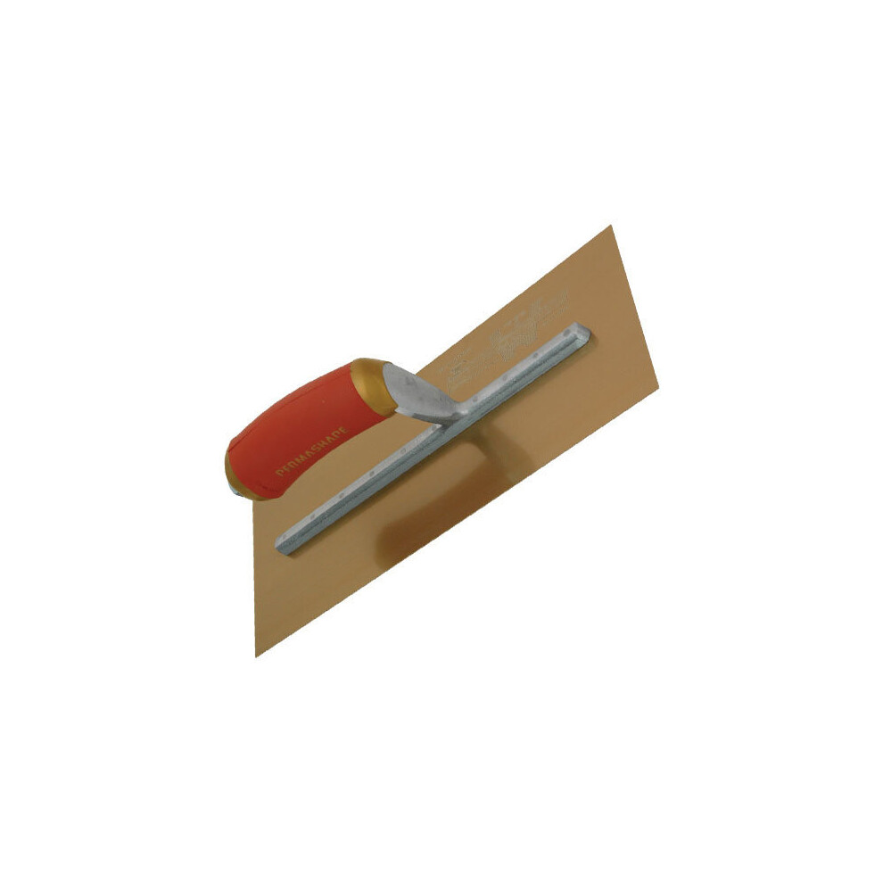 Marshalltown Mpb13gsd Permashape Trowel Gold Stainless Steel 13" X 5" Durasoft Handle