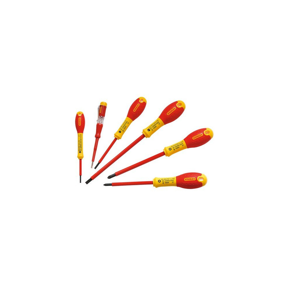 Stanley Fatmax 0-65-443 Insulated VDE Screwdriver Set of 6