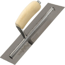 Marshalltown MXS77 Finishing Trowel Carbon Steel 18" x 4.1/2" Shaped Wooden Handle