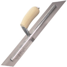 Marshalltown MXS66 Finishing Trowel Carbon Steel 16" x 4" Shaped Wooden Handle