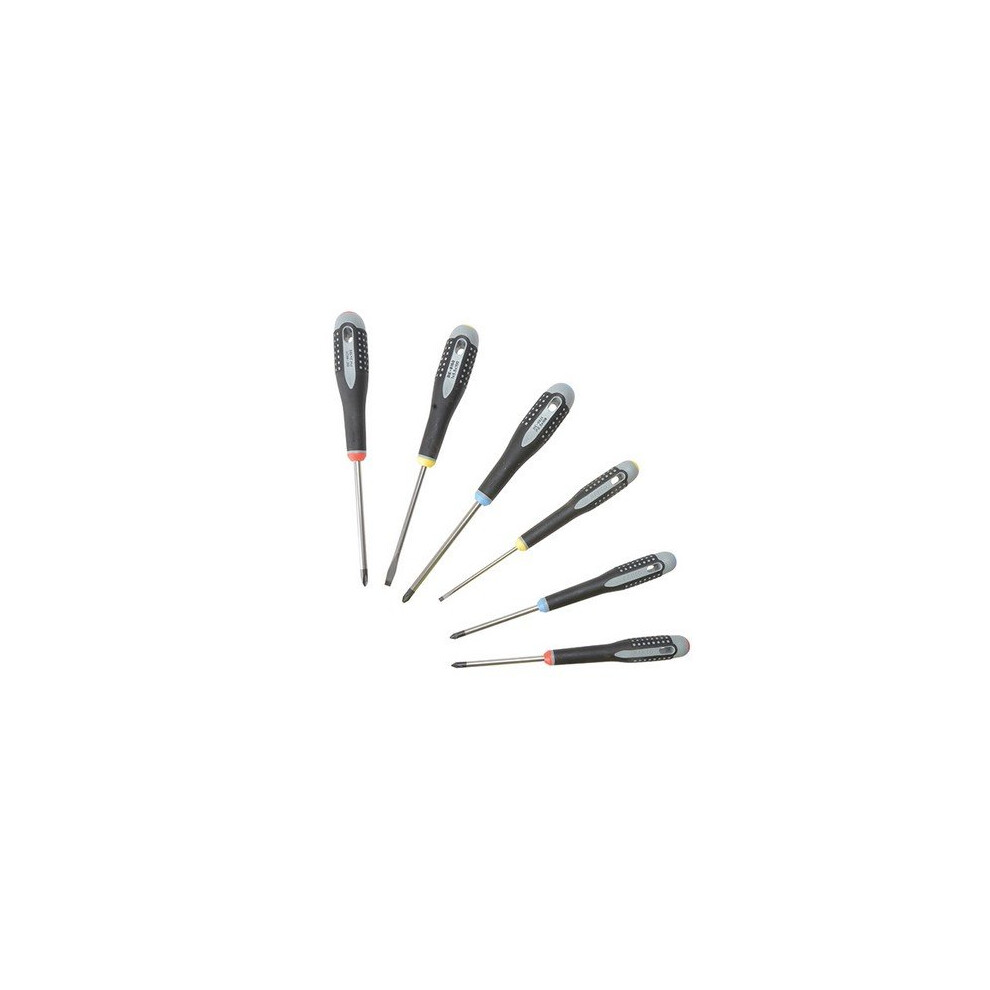 Bahco BE-9886 ERGO Screwdriver Set 6 Piece SL/PH/PZ