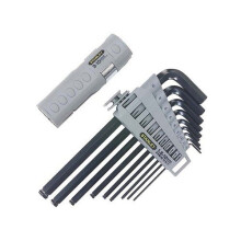 Stanley 0-89-904 Hex Key Allen Key Set 9 Piece Ball End 1.5 - 10mm
