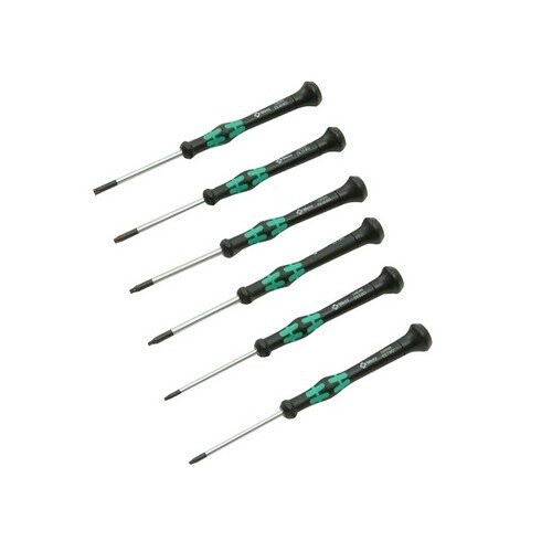 Wera 118150 Kraftform 2035/6 Micro Screwdriver Set 4 Slot 2 Phillips (PH00 PH0)