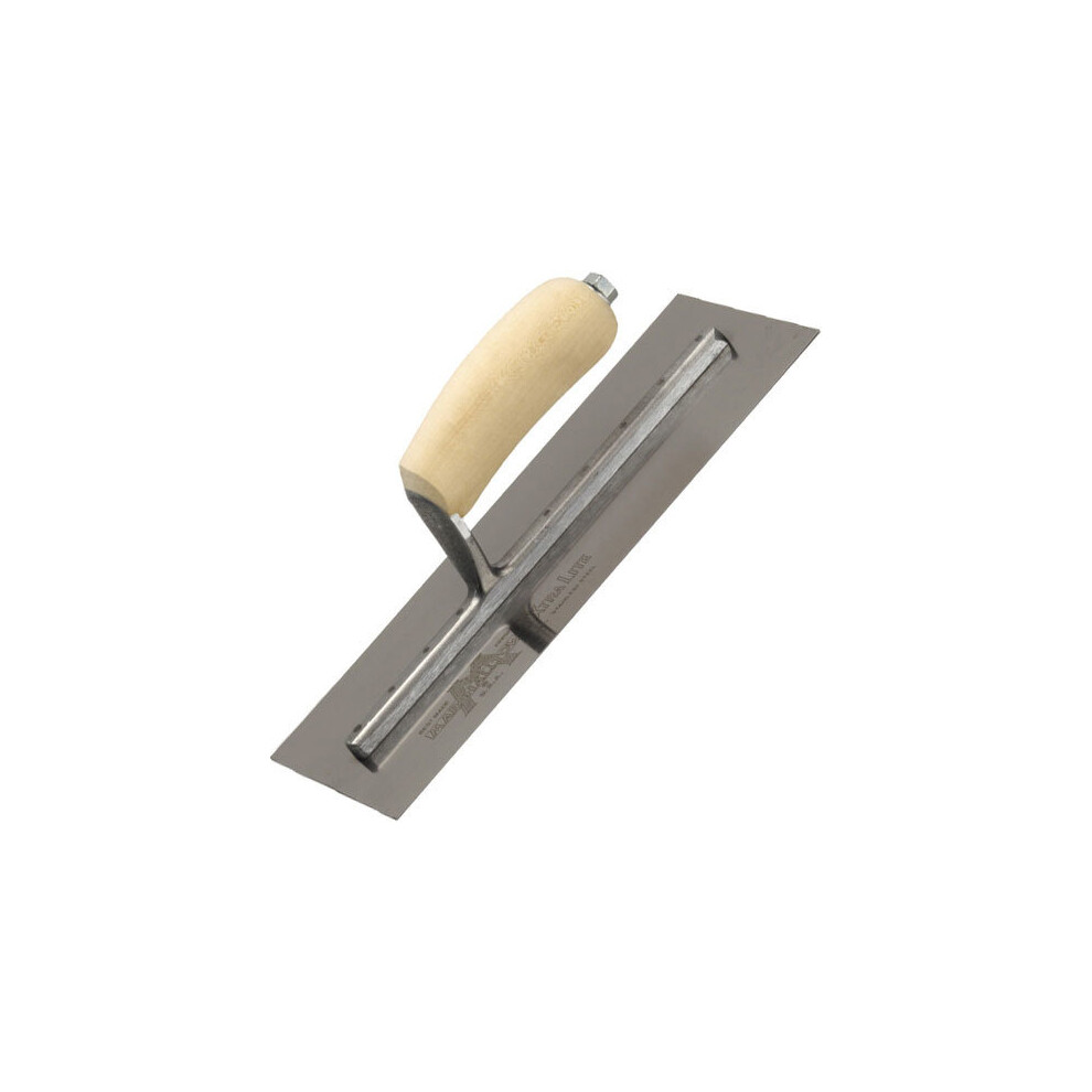 Marshalltown Mxs13 Finishing Trowel Carbon Steel 13" X 5" Shaped Wooden Handle