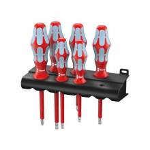 Wera 5022745001 Kraftform Plus VDE Stainless Steel Screwdriver Set of 6 PZ / SL