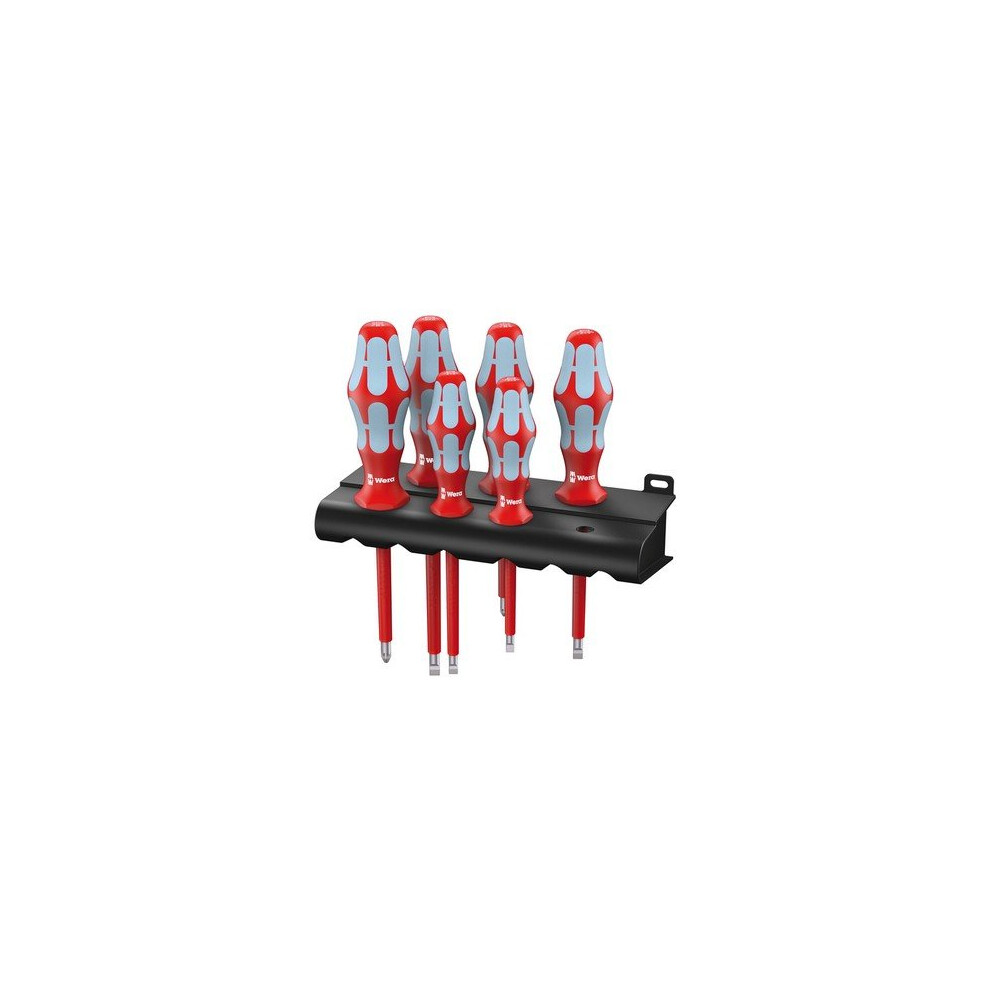 Wera 5022745001 Kraftform Plus VDE Stainless Steel Screwdriver Set of 6 PZ / SL