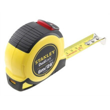 Stanley Tools STA036807 Dual Lock Tylon Pocket Tape 8m/26ft (Width 25mm)