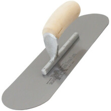 Marshalltown MSP10 Pool Trowel Carbon Steel 10" x 3" Shaped Wooden Handle